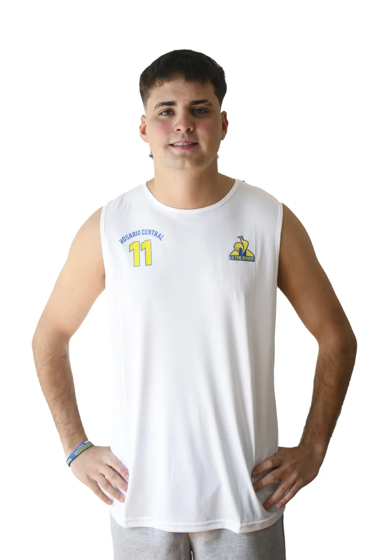 Remera algodón blanca RC sin mangas Le Coq 2025