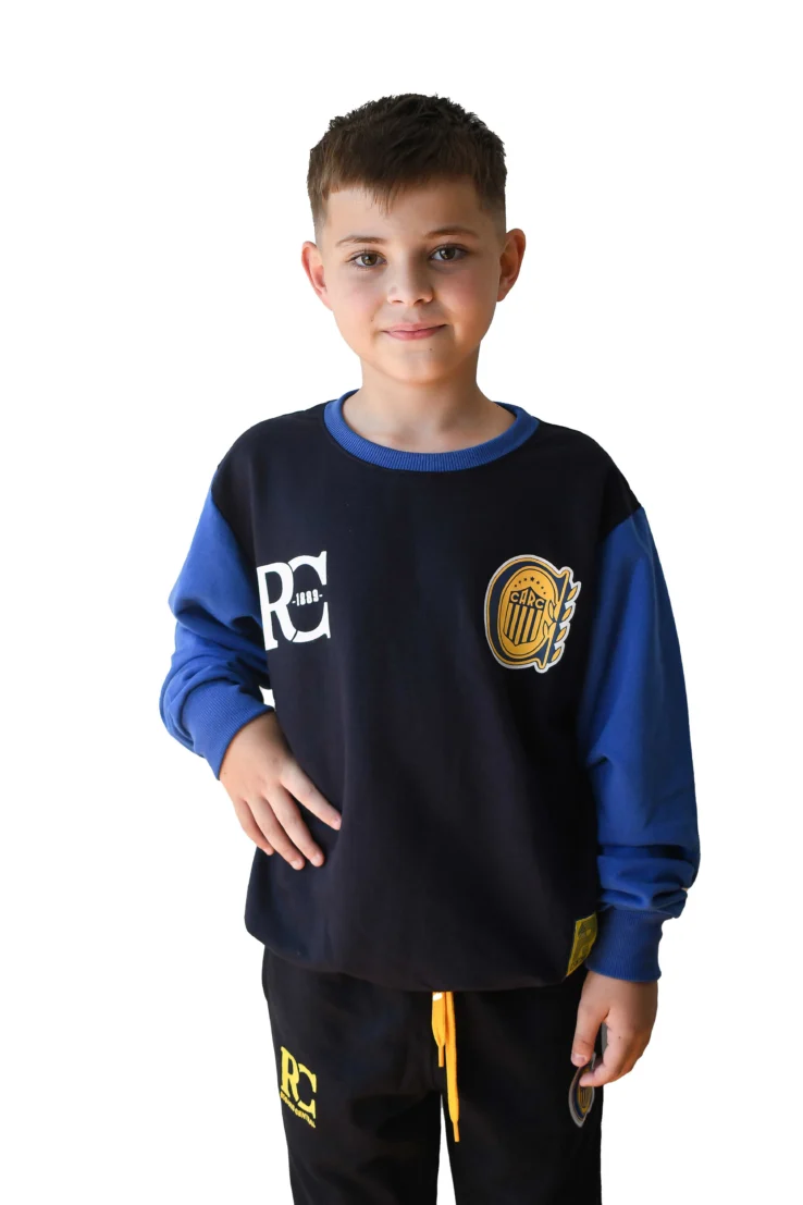 Buzo kids escudo RC algodón